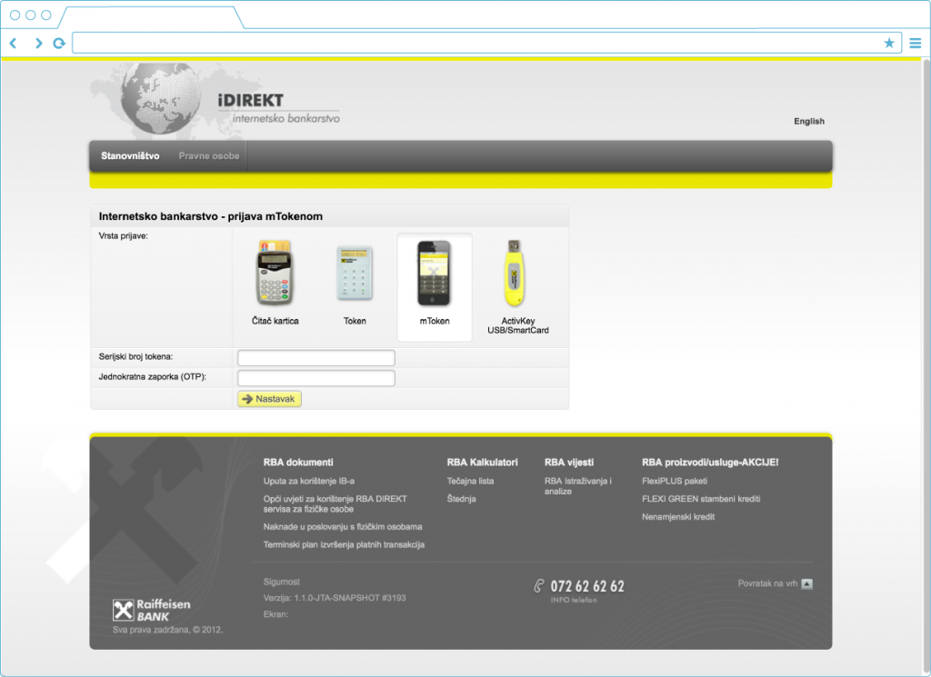 RBA iDIREKT Internet banking
