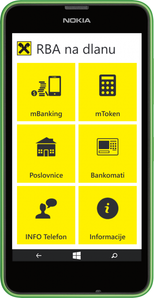 RBA na dlanu native smartphone version Windows Phone