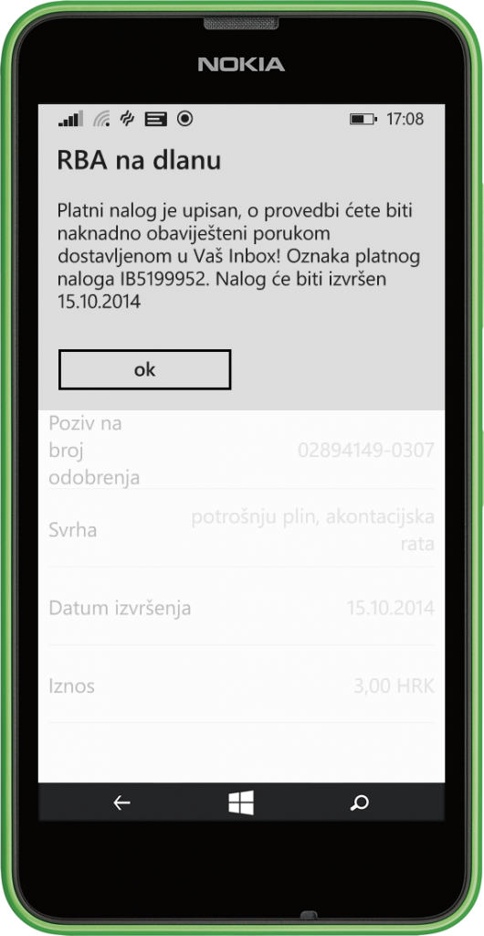 RBA na dlanu native smartphone version Windows Phone